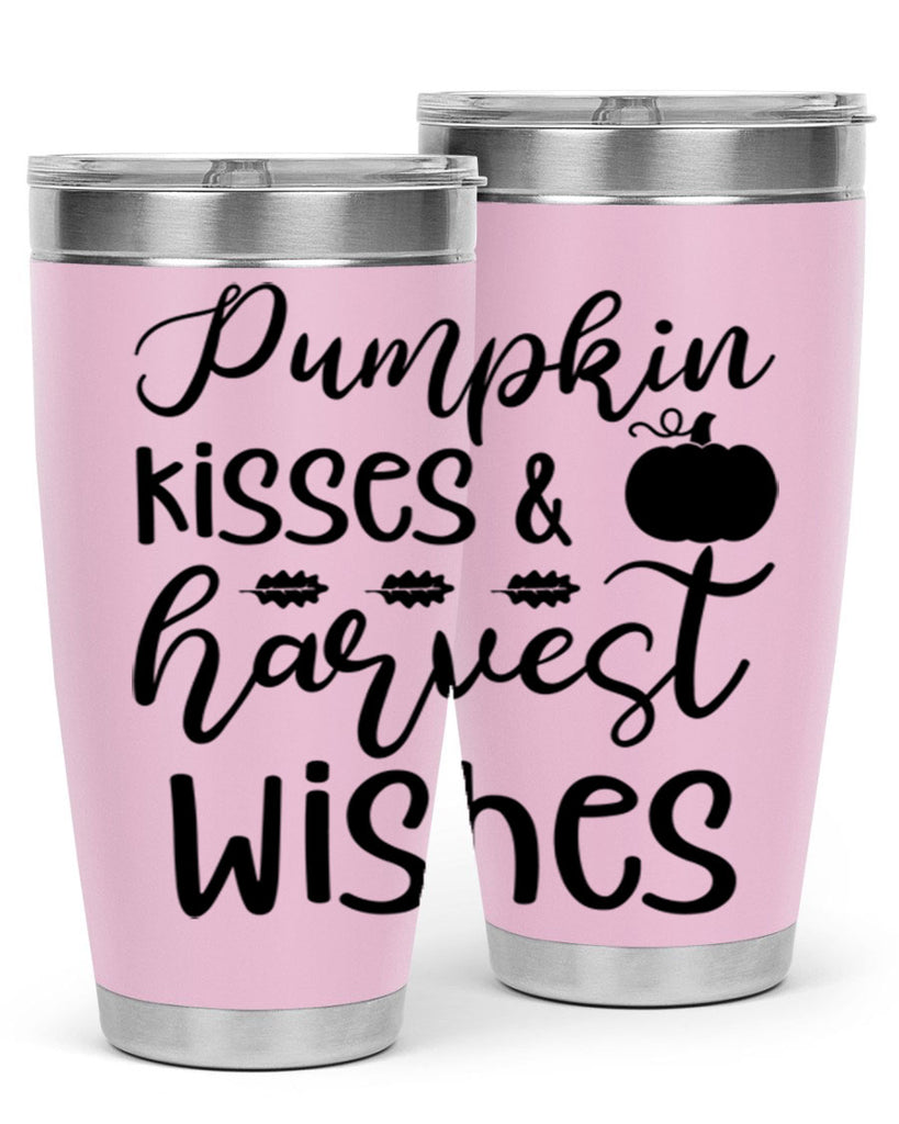 Pumpkin Kisses Harvest Wishes 525#- fall- Tumbler