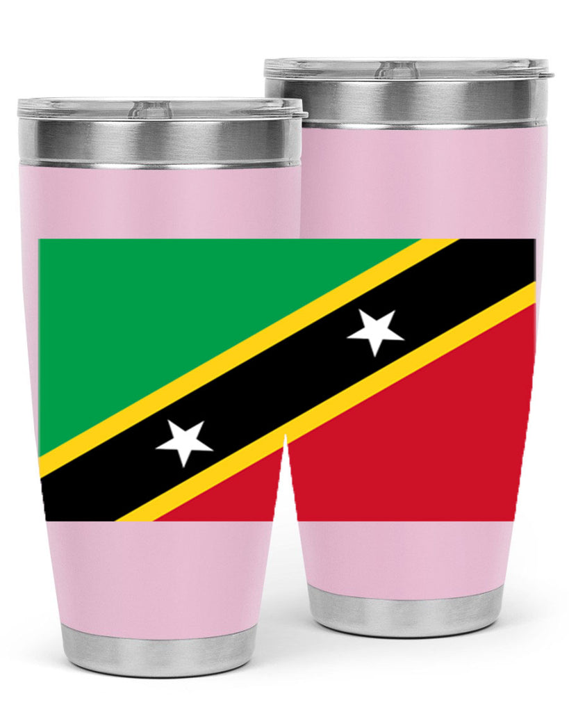 Saint Kitts and Nevis 52#- world flags- Tumbler