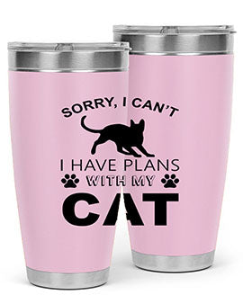 Sorry I Cant Style 116#- cat- Tumbler