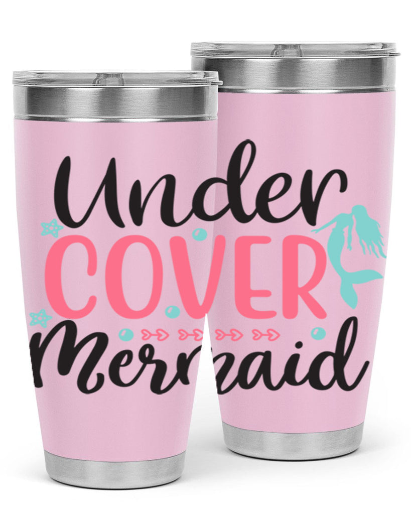 Undercover Mermaid 656#- mermaid- Tumbler