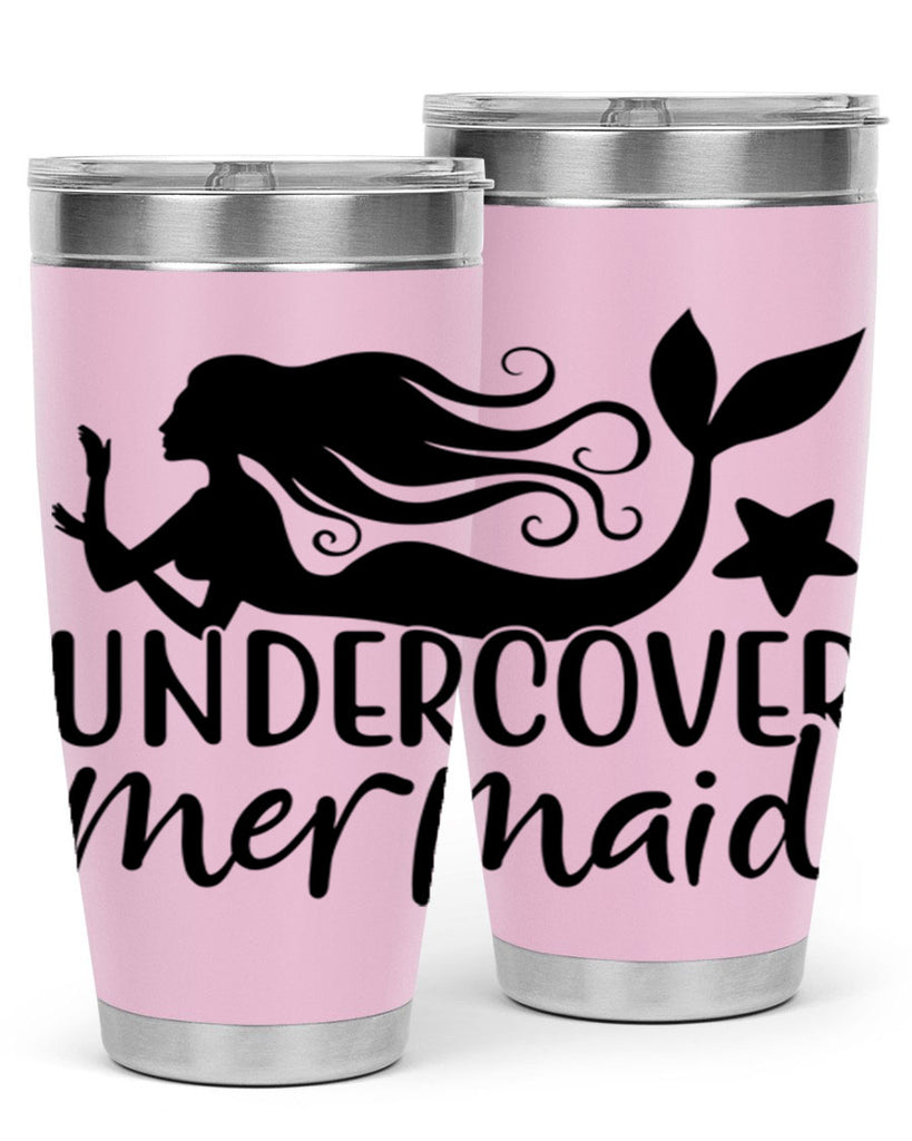 Undercover mermaid 657#- mermaid- Tumbler