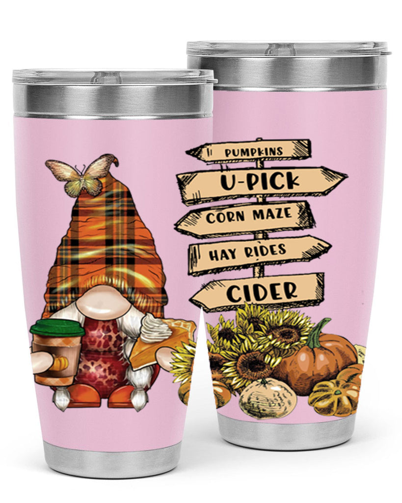 VintageFallGnome 625#- fall- Tumbler