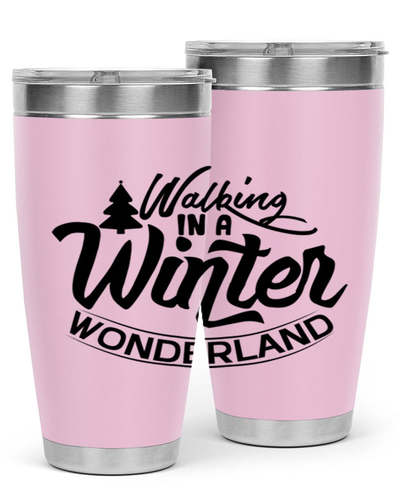 Walking In A Winter Wonderland 435#- winter- Tumbler