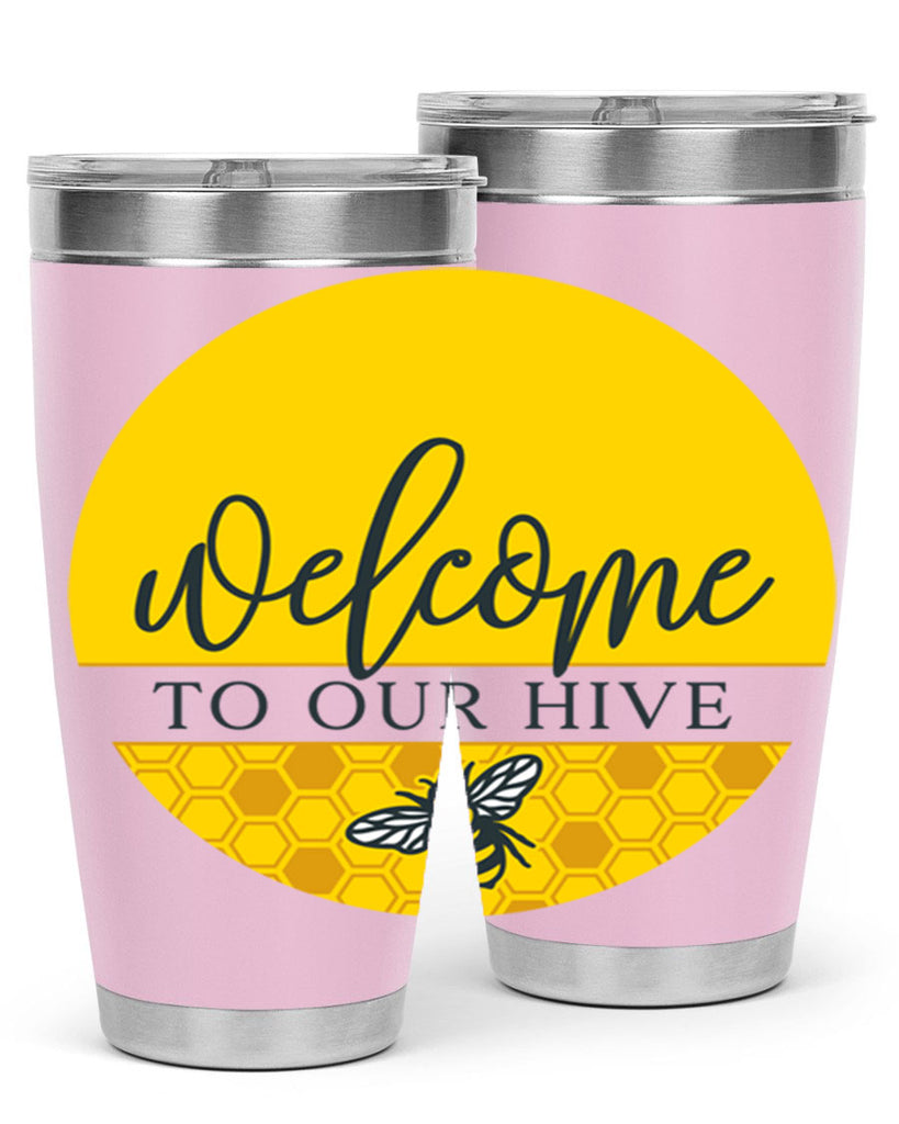 Welcome to our Hive complete yellow590#- spring- Tumbler