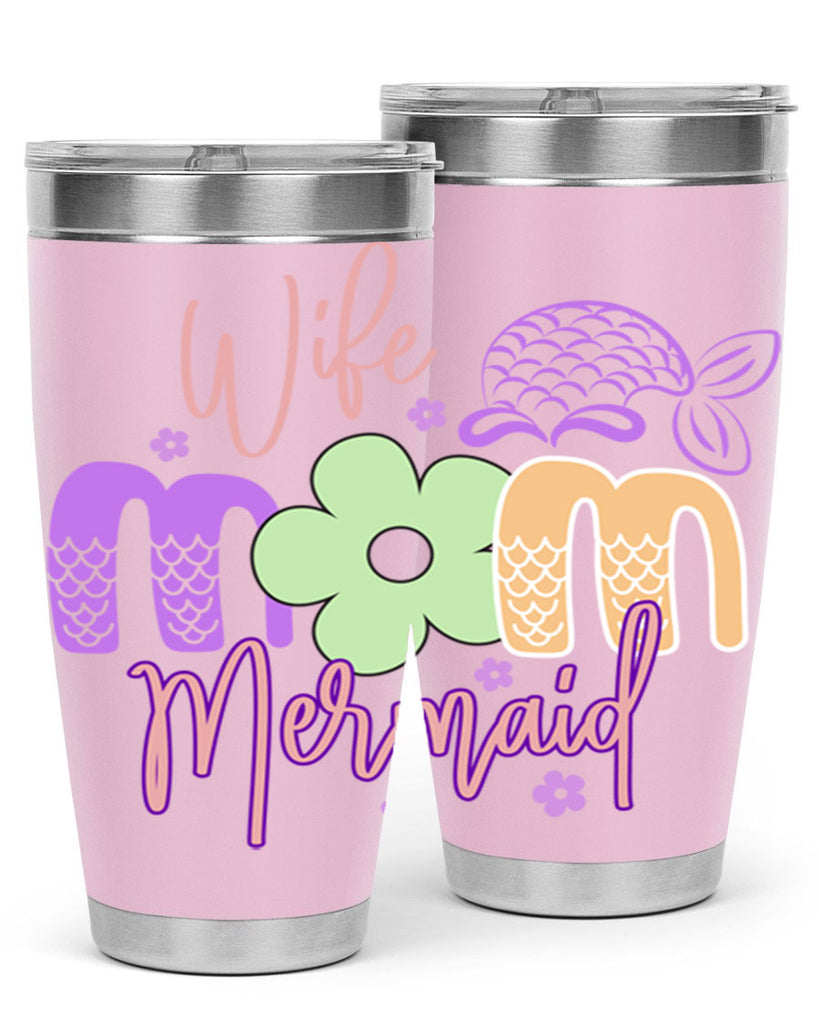 Wife Mom Mermaid 677#- mermaid- Tumbler