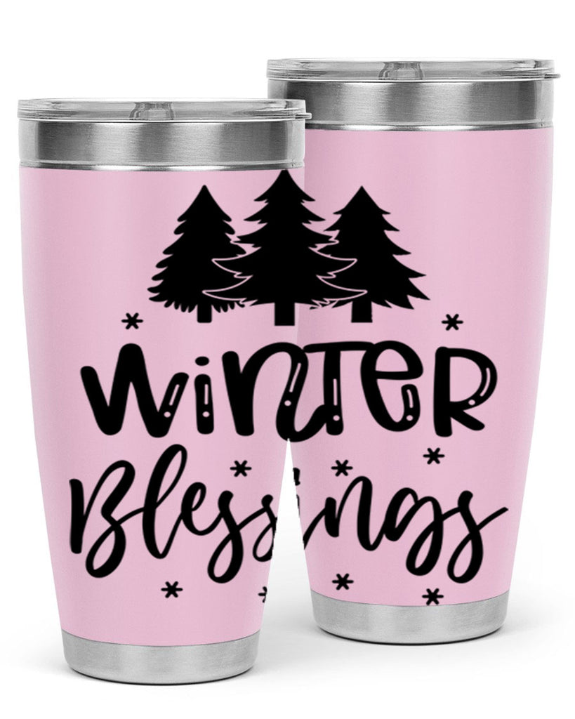 Winter Blessings 489#- winter- Tumbler