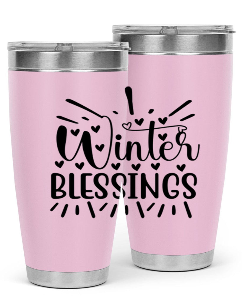 Winter Blessings 491#- winter- Tumbler