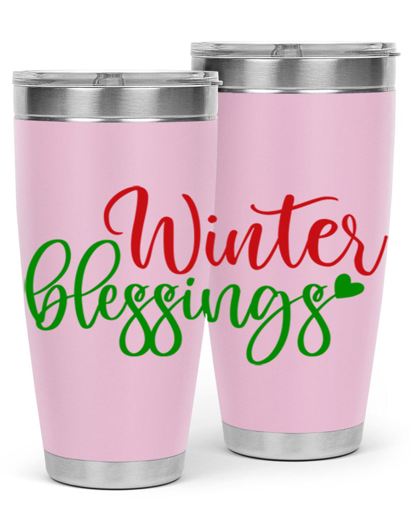 Winter Blessings 492#- winter- Tumbler