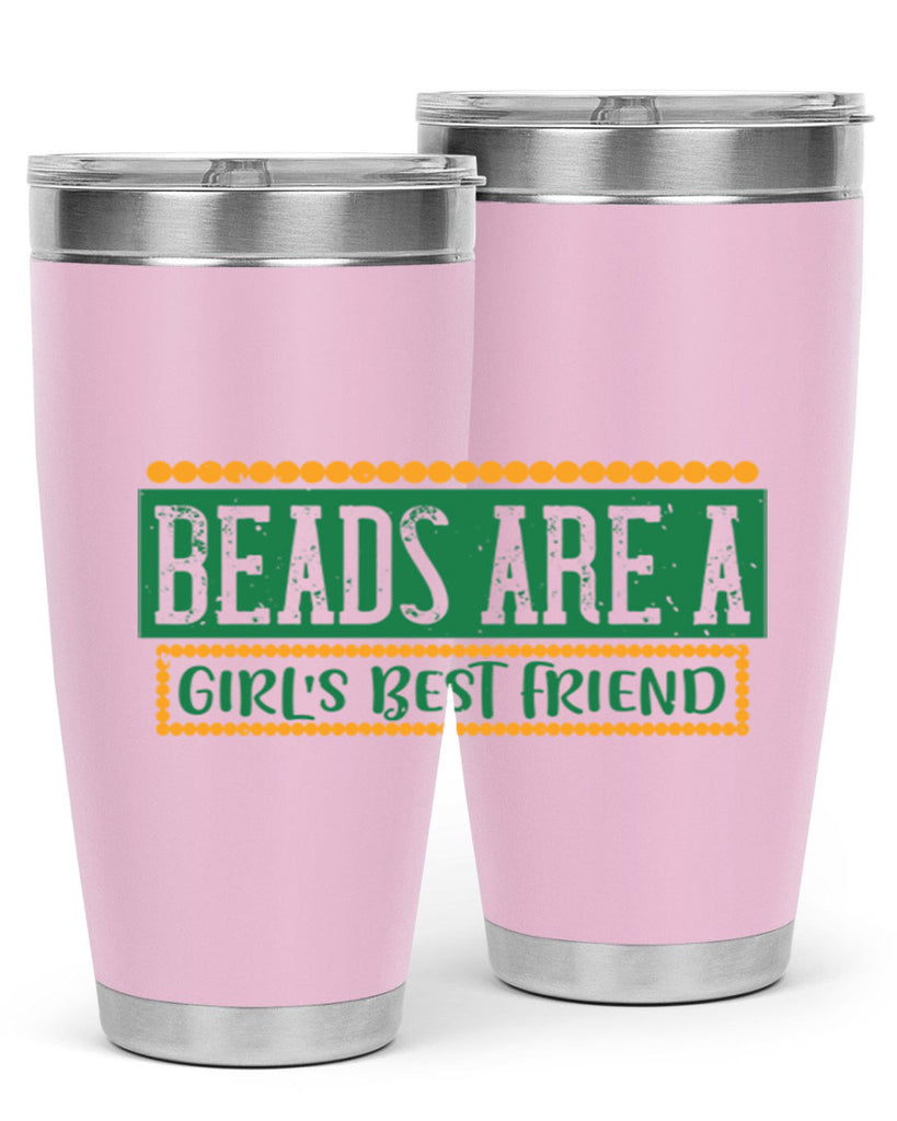beads are a girls best friend 29#- mardi gras- Tumbler