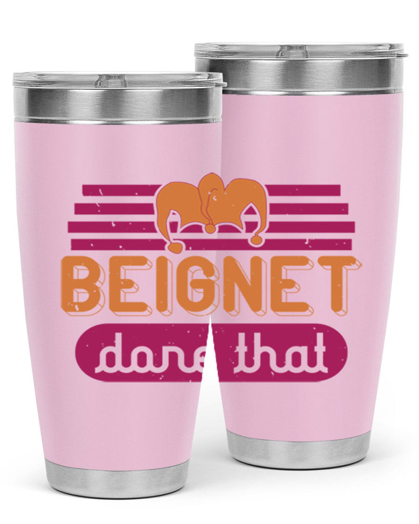 beignet done that 26#- mardi gras- Tumbler