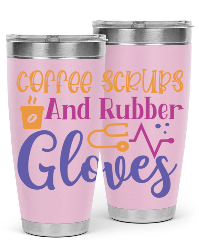 coffee scrubs and rubber gloves Style 392#- nurse- tumbler