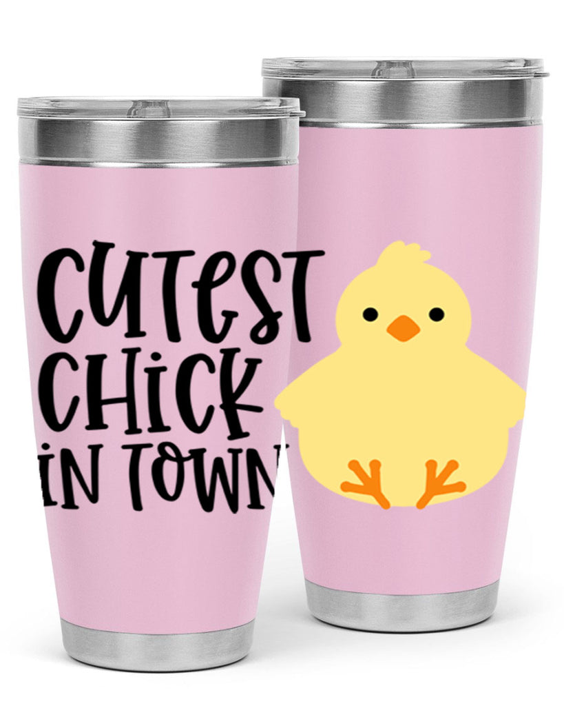 cutest chick in town 61#- easter- Tumbler