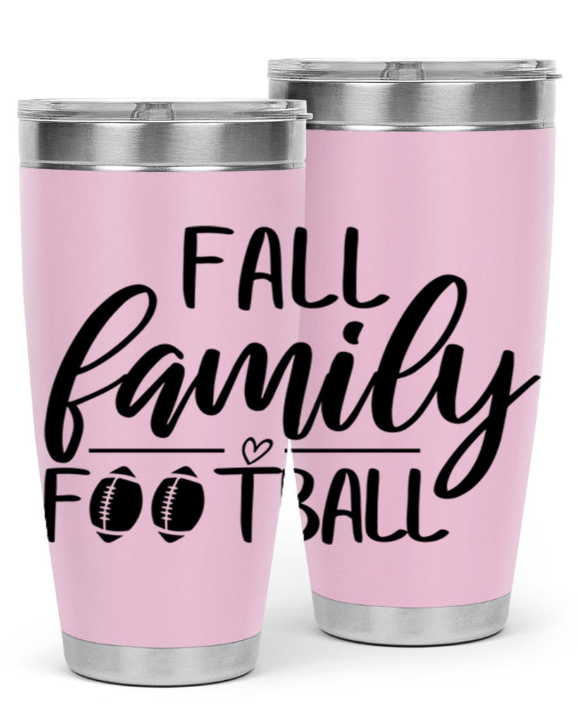 fall family football 100#- fall- Tumbler