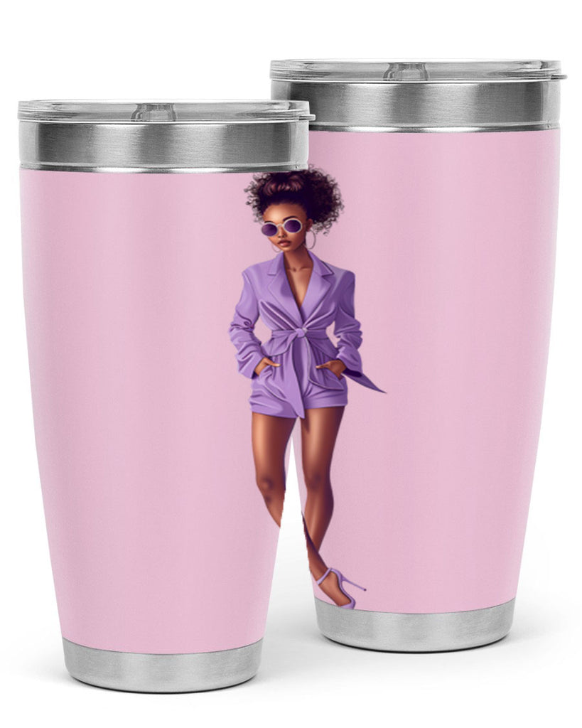 fashion girl in lavender 63#- fashion- Cotton Tank