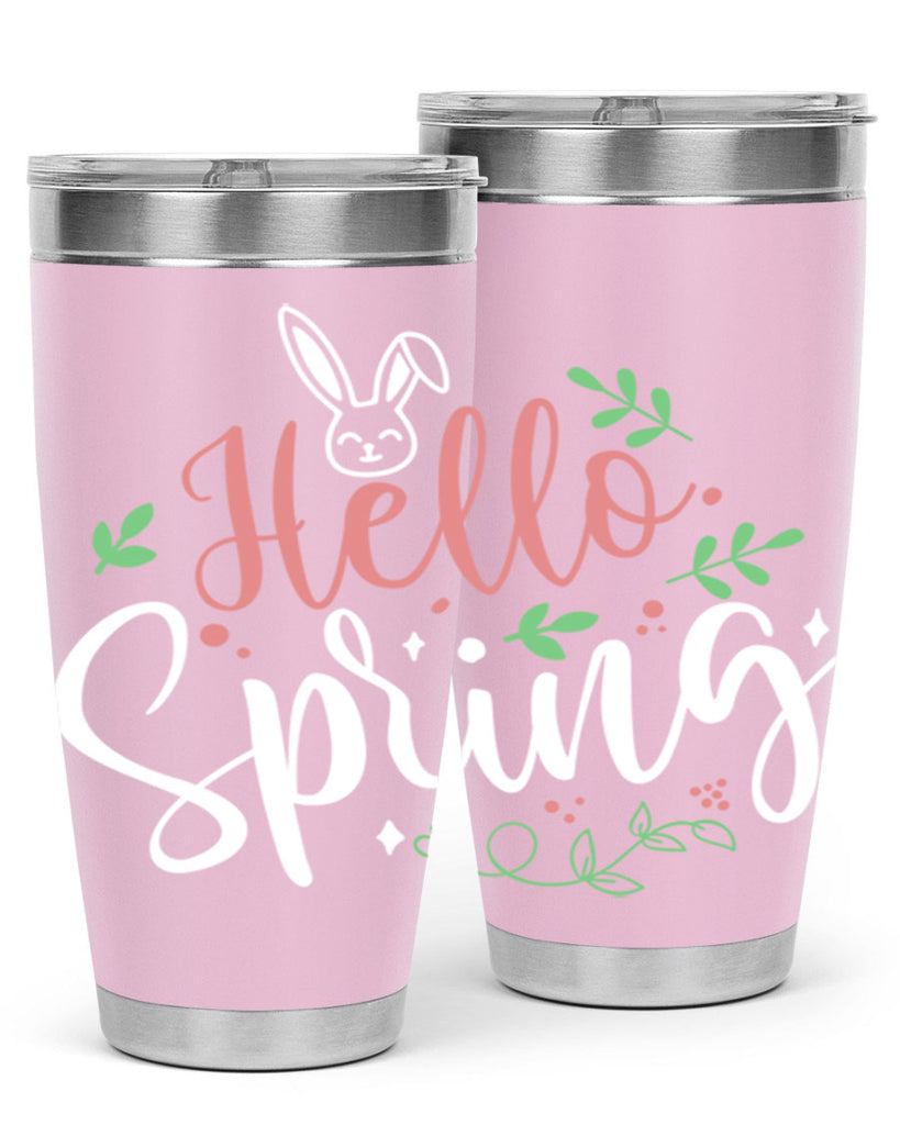 hello spring 77#- easter- Tumbler