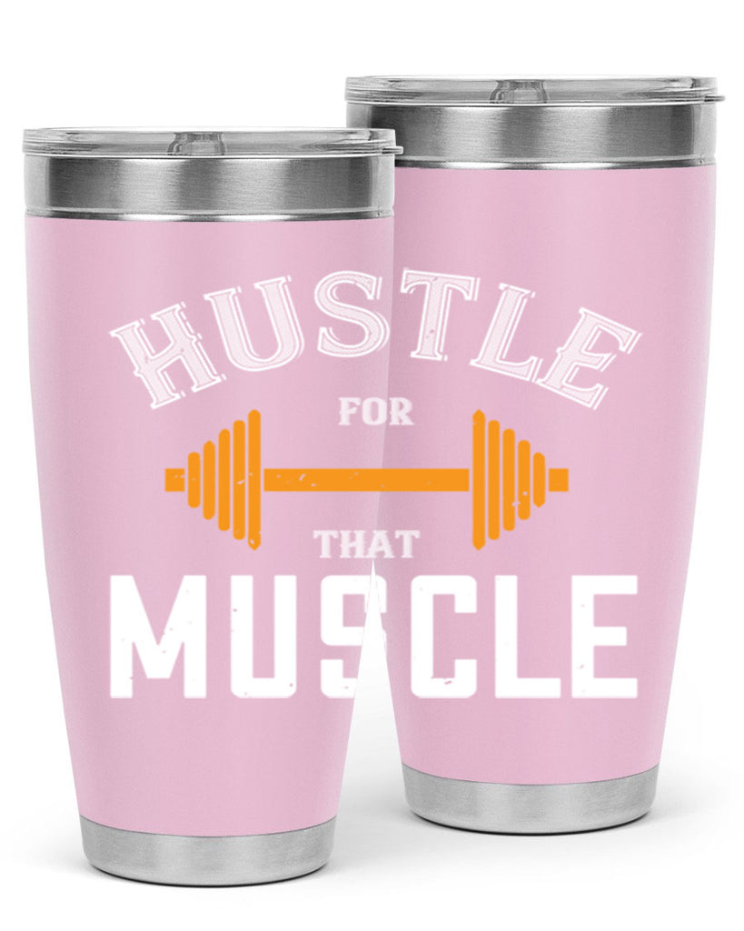 hustel for that muscle 92#- gym- Tumbler