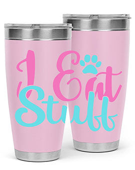 i eat stuff Style 82#- dog- Tumbler