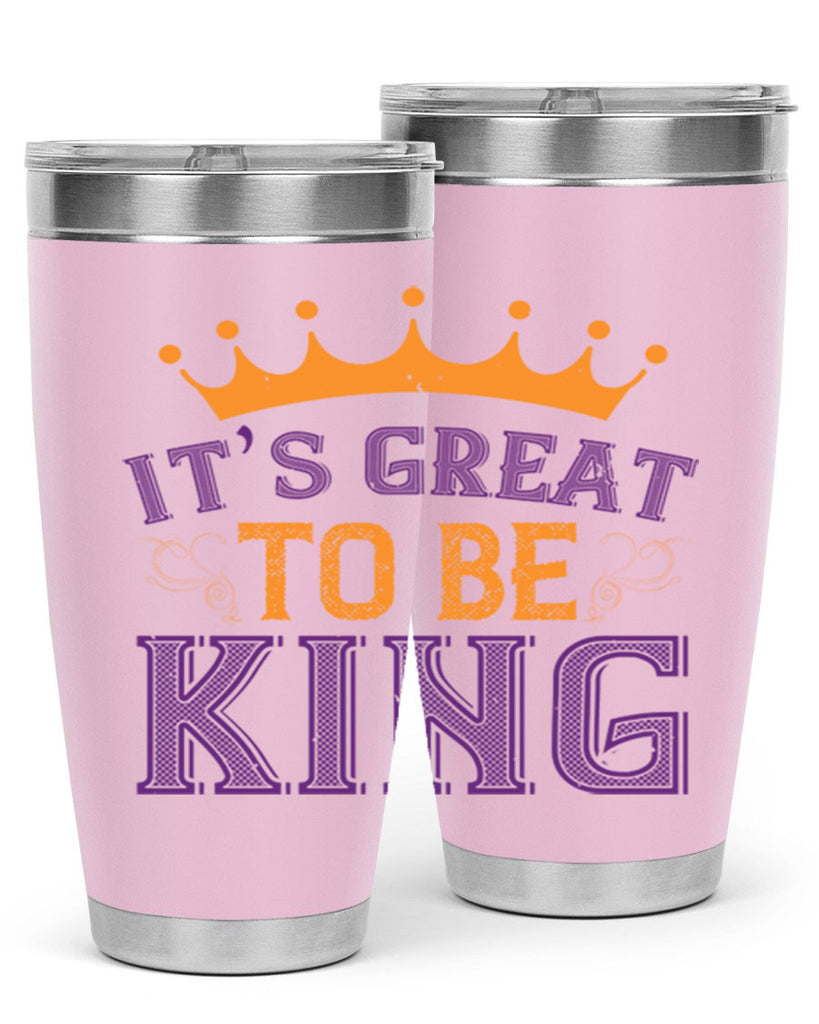 it’s great to be king 61#- mardi gras- Tumbler