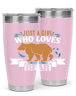 just a girl who loves bear 19#- Bears- Tumbler