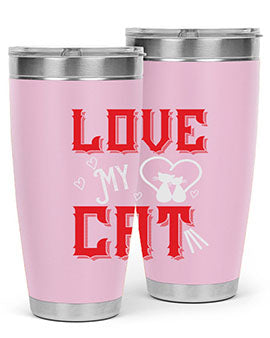 love my cat Style 67#- cat- Tumbler