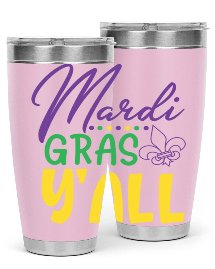 mardi gras yall 77#- mardi gras- Tumbler