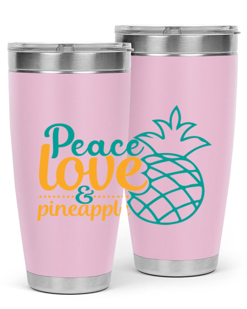 peace love pineapple Style 82#- summer- Tumbler
