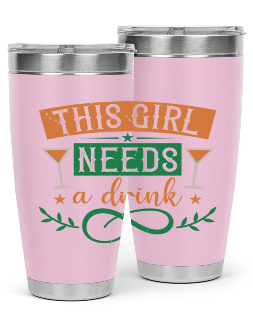 this girl needs a drink 36#- mardi gras- Tumbler
