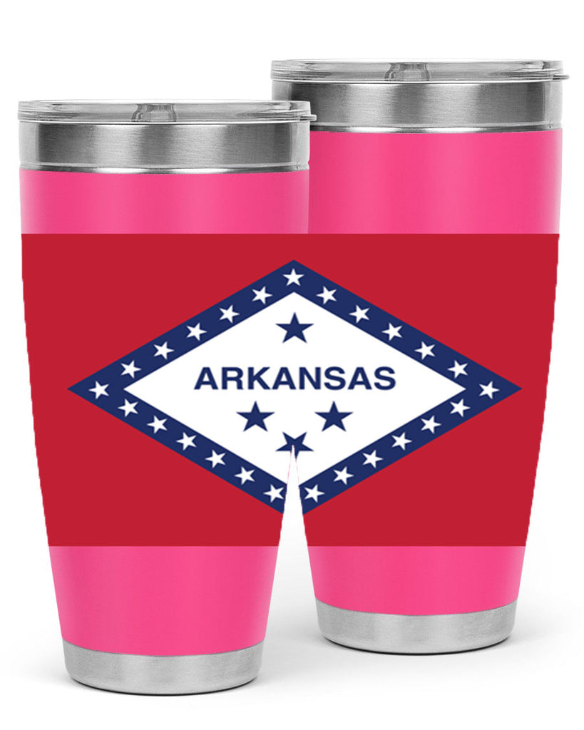 Arkansas 48#- Us Flags- Tumbler