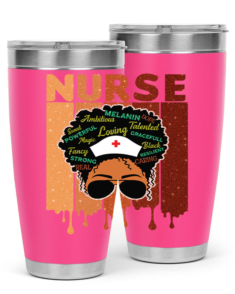 Black Nurse African Melanin Juneteenth 22#- Juneteenth- tumbler
