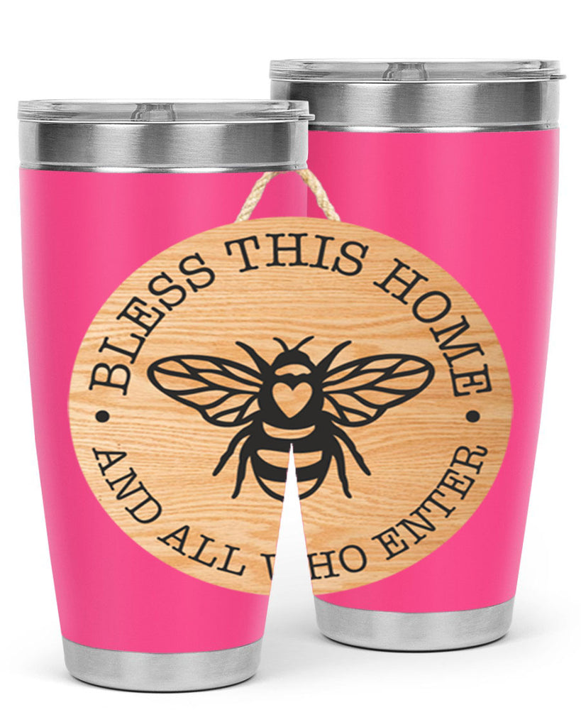 Bless this Home Bee Mockup58#- spring- Tumbler