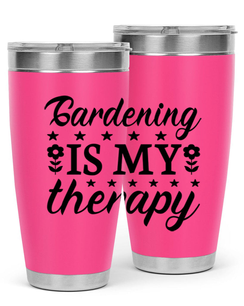 Gardening is my therapy  146#- spring- Tumbler