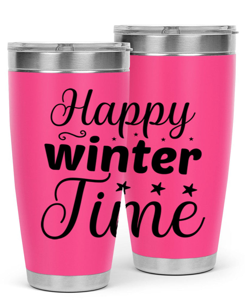 Happy Winter Time 133#- winter- Tumbler