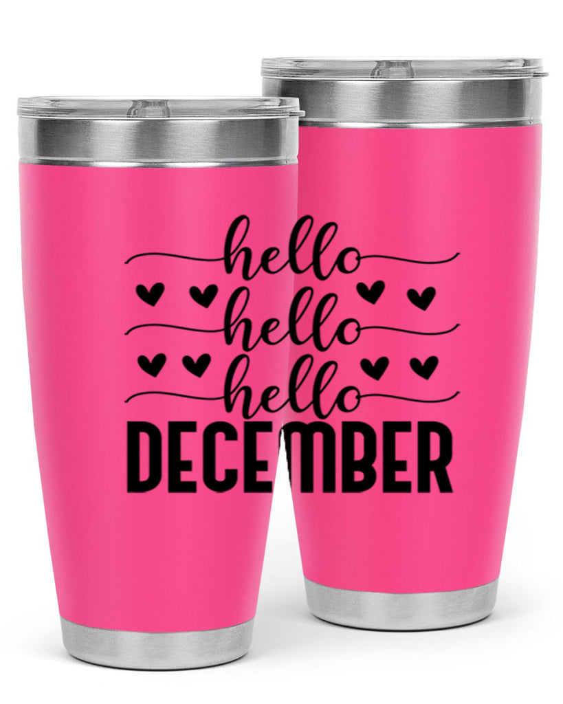 Hello December 157#- winter- Tumbler