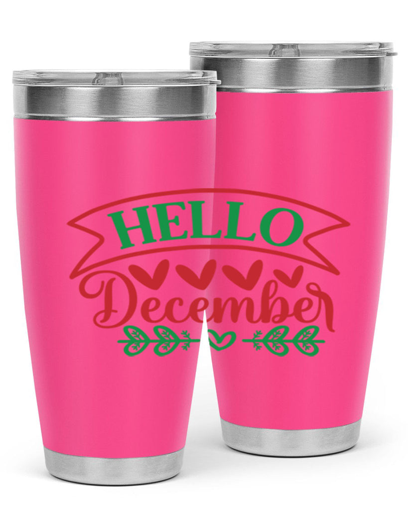 Hello December 159#- winter- Tumbler