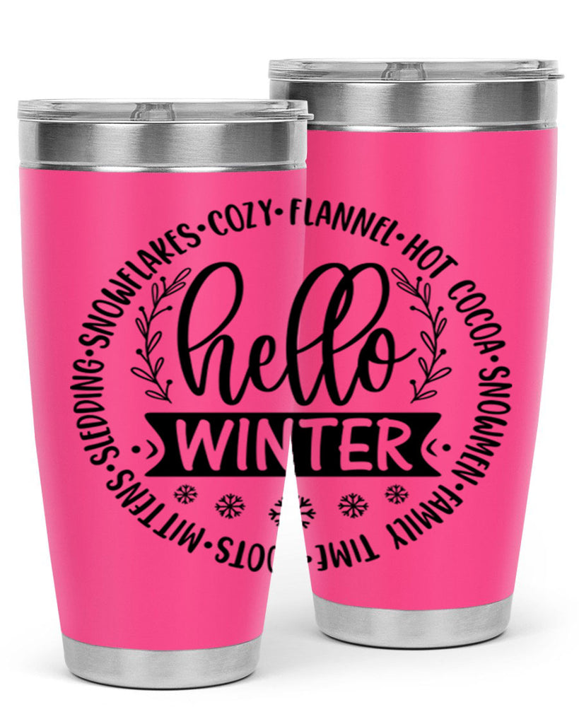 Hello Winter 163#- winter- Tumbler