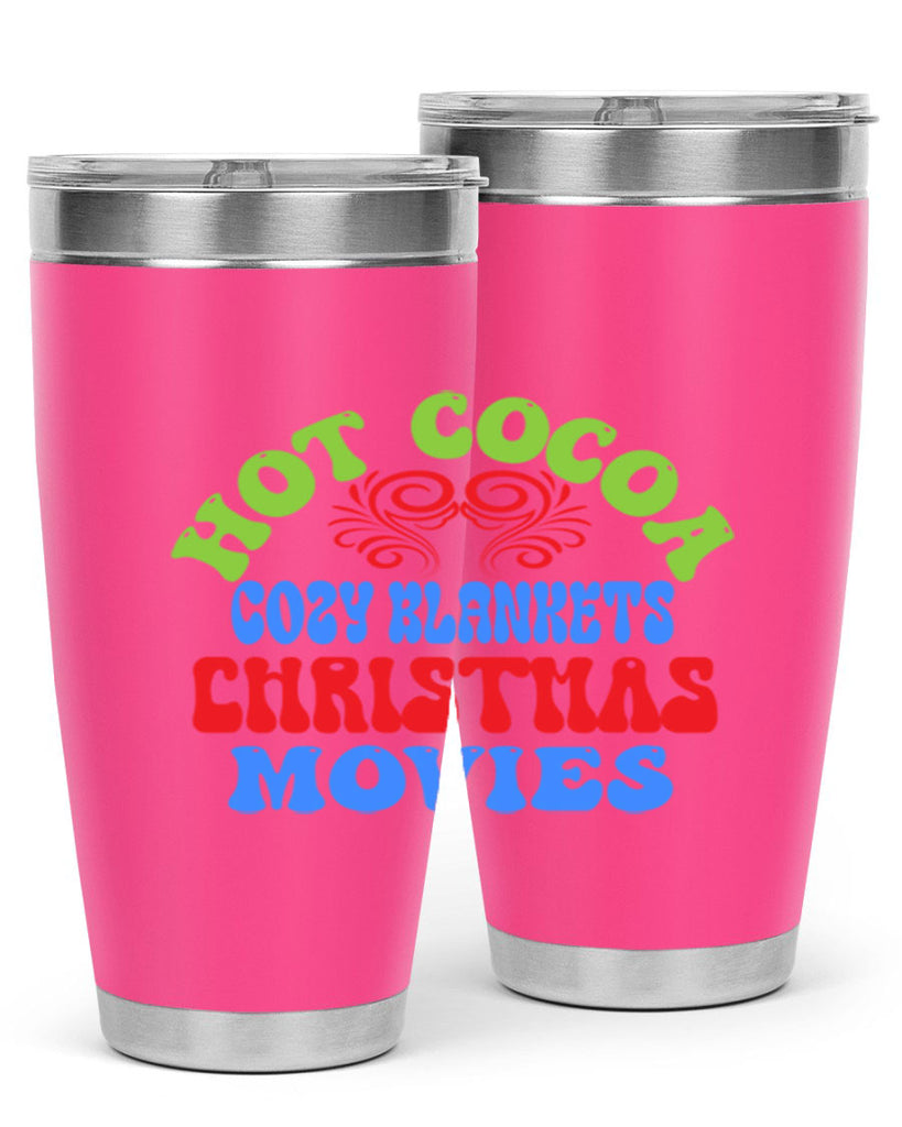 Hot cocoa cozy blankets christmas movies 210#- winter- Tumbler