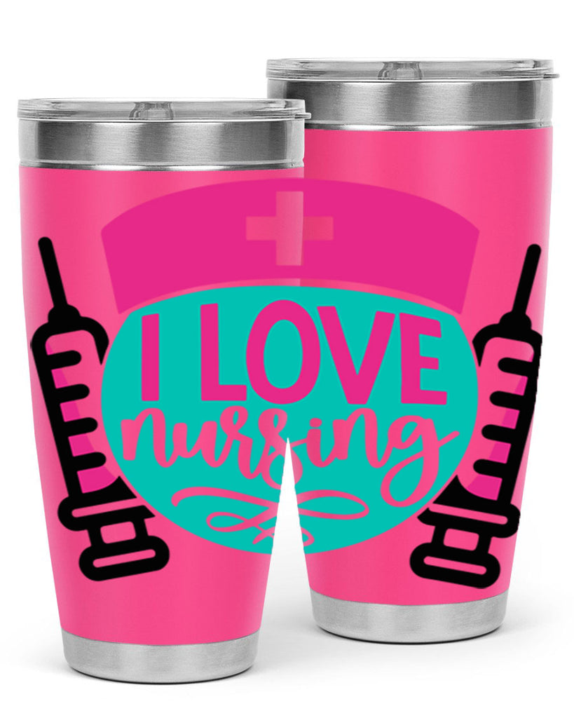 I Love Nursing Style Style 172#- nurse- tumbler