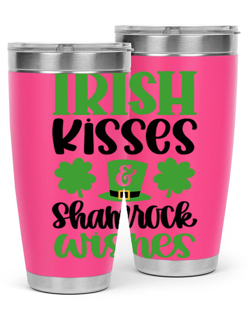 Irish Kisses Shamrock Wishes Style 81#- St Patricks Day- Tumbler