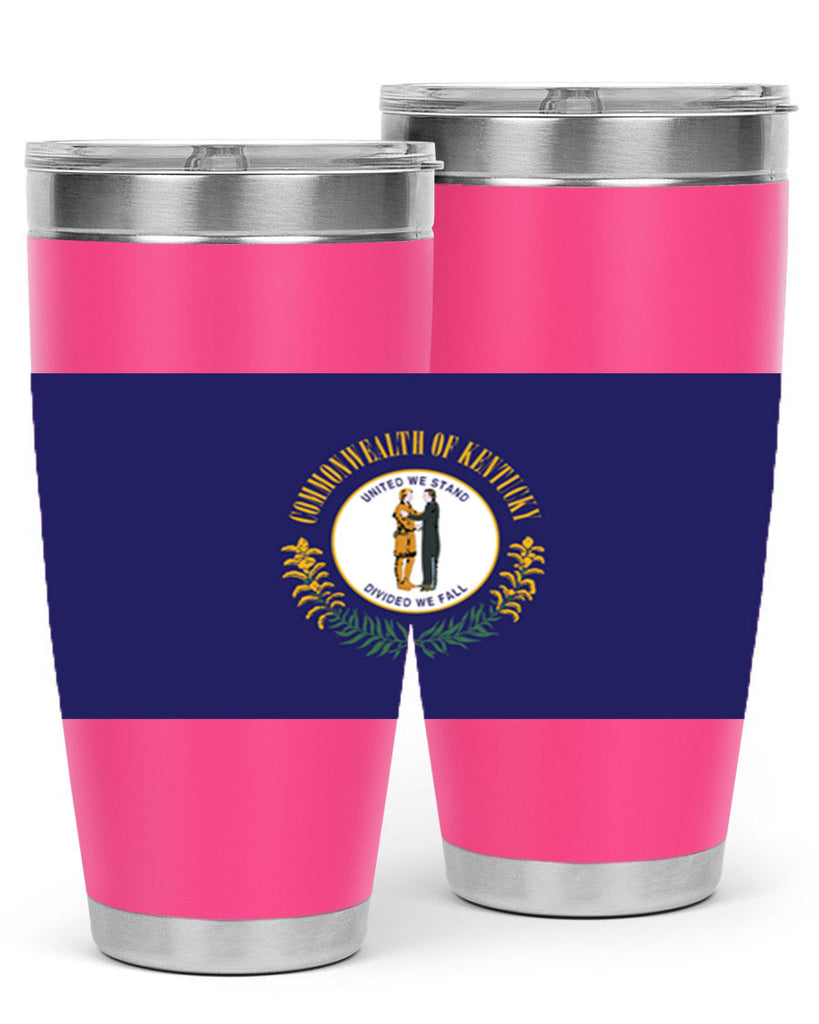 Kentucky 35#- Us Flags- Tumbler