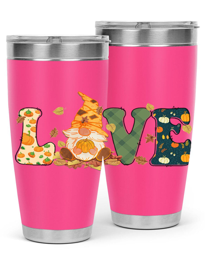 LOVEFallAutumnGnome 415#- fall- Tumbler