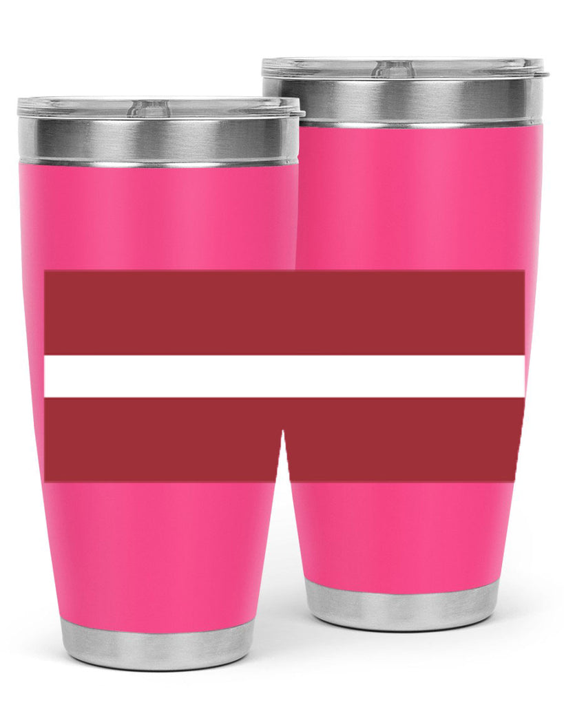 Latvia 104#- world flags- Tumbler