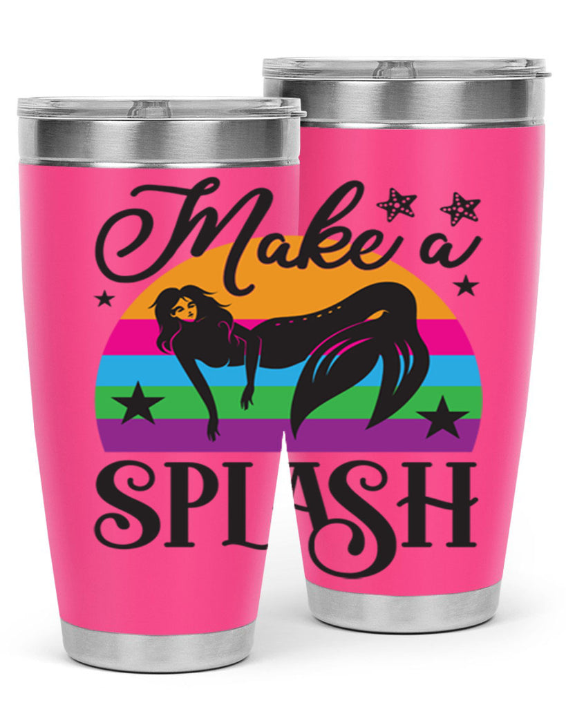Make a splash 313#- mermaid- Tumbler