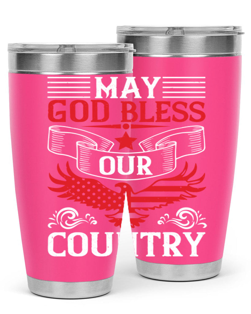 May God bless our country Style 133#- Fourt Of July- Tumbler