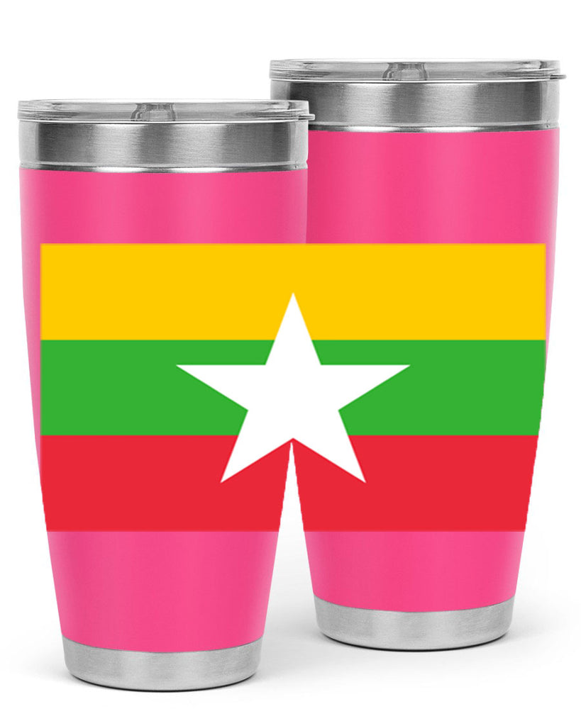 Myanmar 79#- world flags- Tumbler