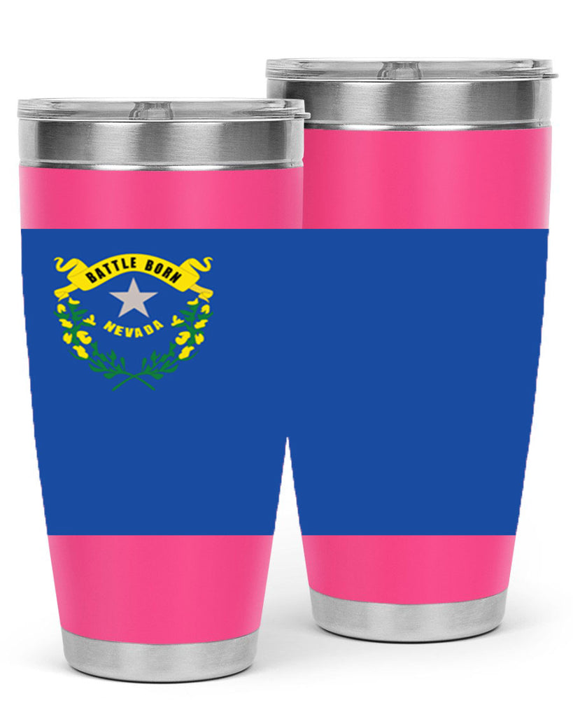 Nevada 24#- Us Flags- Tumbler