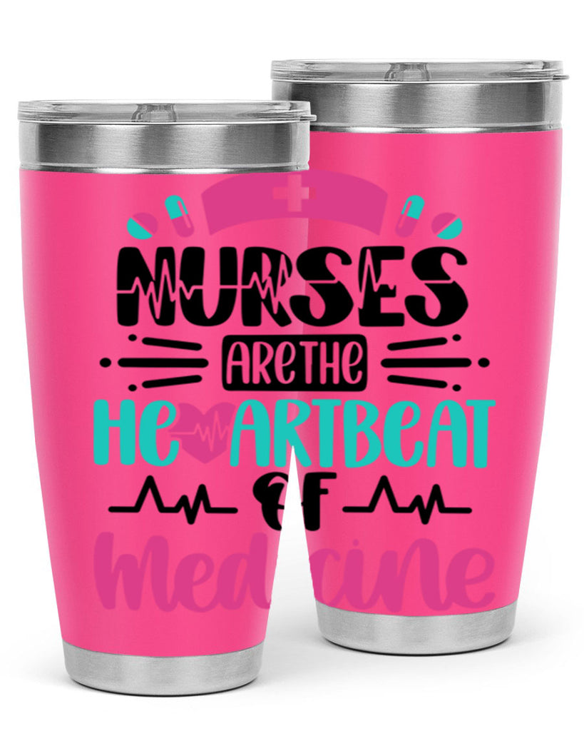 Nurses Are The Heartbeat Style Style 90#- nurse- tumbler