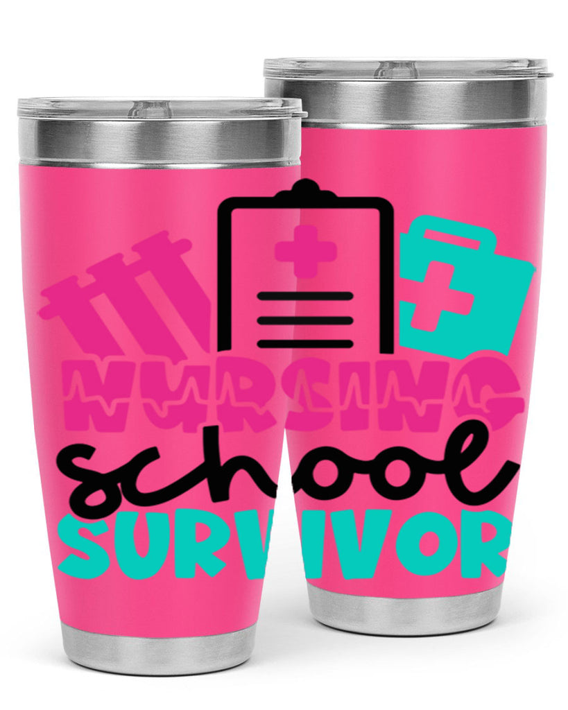 Nursing School Survivor Style Style 62#- nurse- tumbler