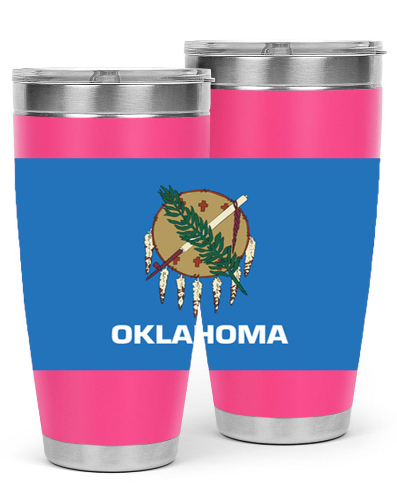 Oklahoma 16#- Us Flags- Tumbler