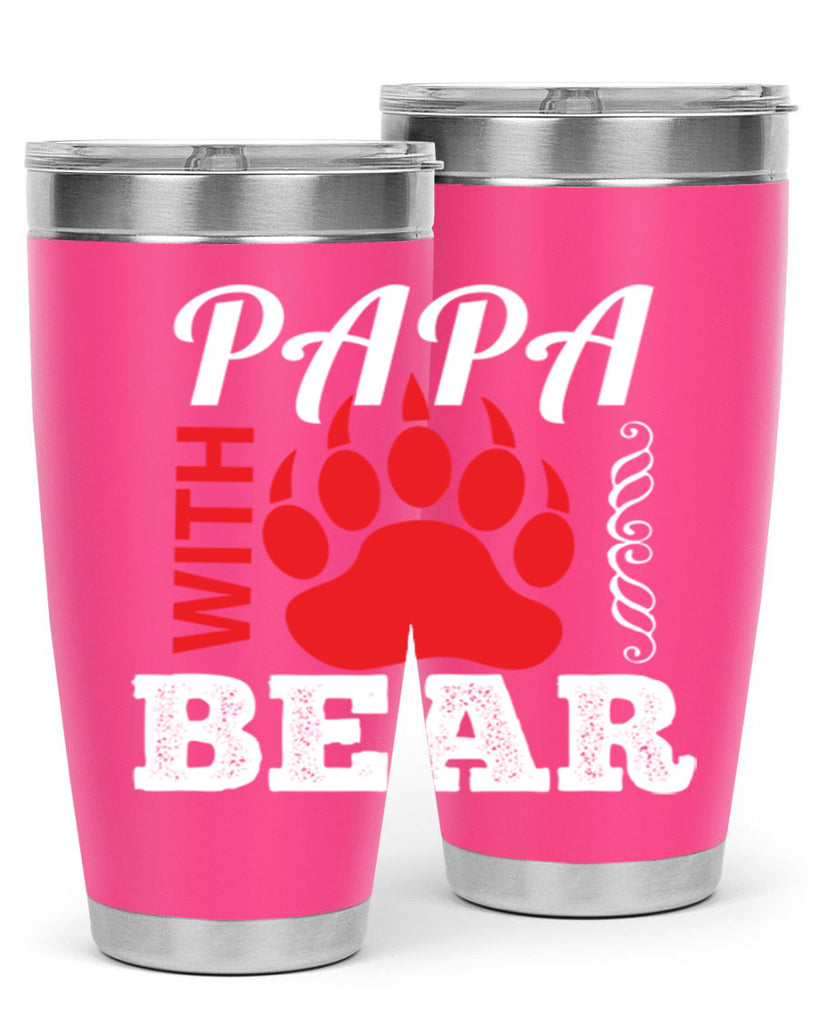 PAPA WITH 110#- grandpa - papa- Tumbler