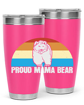 Proud mama bear 26#- Bears- Tumbler